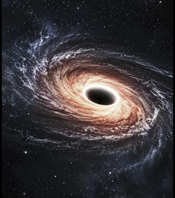 A black hole's accretion disk — the edge of what physics understands